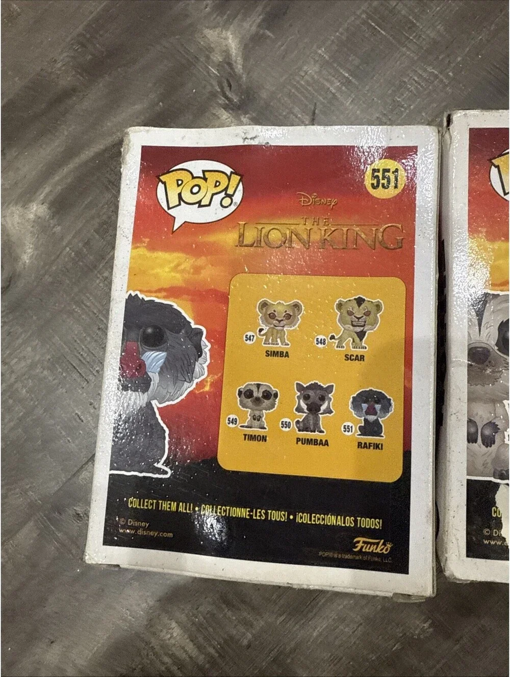 **3-LOT**  Funko Pops - Lion King Themed